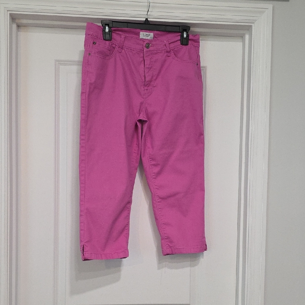Vibrant Pink/Purple Capri Pants